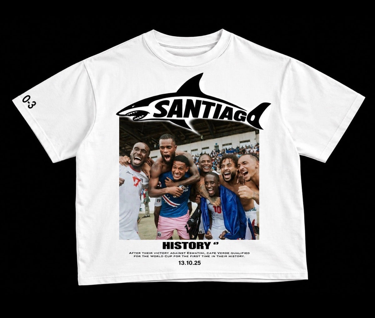 World Cup 26' Shark Tee - White